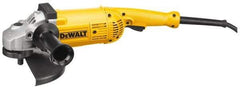 DeWALT - 7 & 9" Wheel Diam, 6,000 RPM, Corded Angle & Disc Grinder - 5/8-11 Spindle, 15 Amps - Exact Industrial Supply