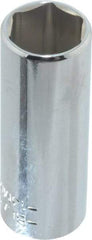 Blackhawk by Proto - 1/4" Drive, Deep Hand Socket - 6 Points, 1-15/16" OAL, Chrome Finish - Exact Industrial Supply