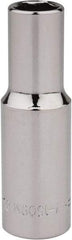 Blackhawk by Proto - 3/8" Drive, Deep Hand Socket - 6 Points, 2-7/64" OAL, Chrome Finish - Exact Industrial Supply