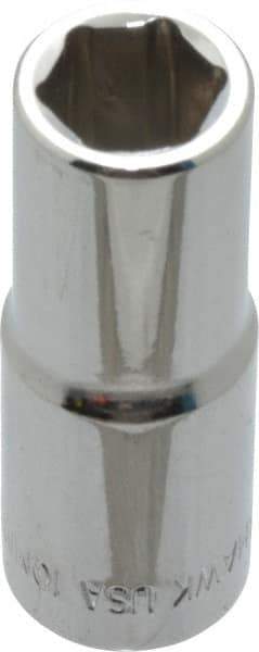 Blackhawk by Proto - 3/8" Drive, Deep Hand Socket - 6 Points, 1-13/16" OAL, Chrome Finish - Exact Industrial Supply