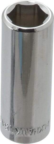 Blackhawk by Proto - 3/8" Drive, Deep Hand Socket - 6 Points, 1-13/16" OAL, Chrome Finish - Exact Industrial Supply