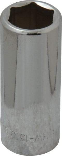 Blackhawk by Proto - 1/2", 3/8" Drive, Deep Hand Socket - 6 Points, 1-7/8" OAL, Chrome Finish - Exact Industrial Supply