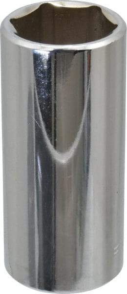 Blackhawk by Proto - 3/4", 3/8" Drive, Deep Hand Socket - 6 Points, 2-13/64" OAL, Chrome Finish - Exact Industrial Supply