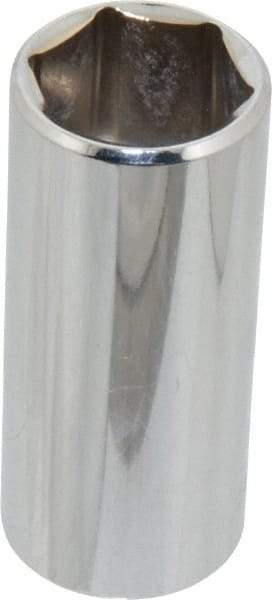 Blackhawk by Proto - 13/16", 3/8" Drive, Deep Hand Socket - 6 Points, 2-1/2" OAL, Chrome Finish - Exact Industrial Supply