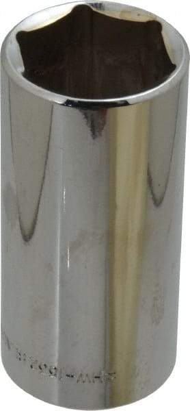 Blackhawk by Proto - 1", 3/8" Drive, Deep Hand Socket - 6 Points, 2-3/4" OAL, Chrome Finish - Exact Industrial Supply