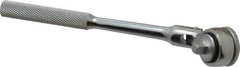Blackhawk by Proto - 1/4" Drive Round Head Quick-Release Ratchet - Chrome Finish, 6-1/2" OAL, 43 Gear Teeth, Standard Knurled Handle, Flex Head - Exact Industrial Supply