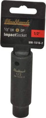 Blackhawk by Proto - 1/2" Drive 1/2" Deep Impact Socket - 6 Points, 3-5/16" OAL - Exact Industrial Supply