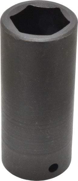 Blackhawk by Proto - 1/2" Drive 1" Deep Impact Socket - 6 Points, 3-1/2" OAL - Exact Industrial Supply