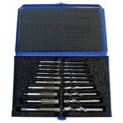 20 Piece Set Hand Tap and 118 Degree Screw Machine Drills - Exact Industrial Supply