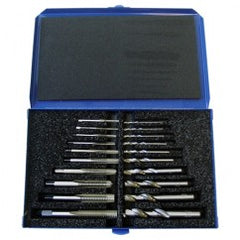 20 Piece Set Hand Tap and 118 Degree Screw Machine Drills - Exact Industrial Supply