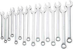 Proto - 16 Piece, 1-5/16" to 2-1/2", 12 Point Combination Wrench Set - Inch Measurement Standard, Satin Finish, Comes in Box - Exact Industrial Supply