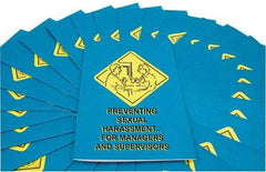 Marcom - Preventing Sexual Harassment for Managers and Supervisors Training Booklet - English and Spanish, Safety Meeting Series - Exact Industrial Supply