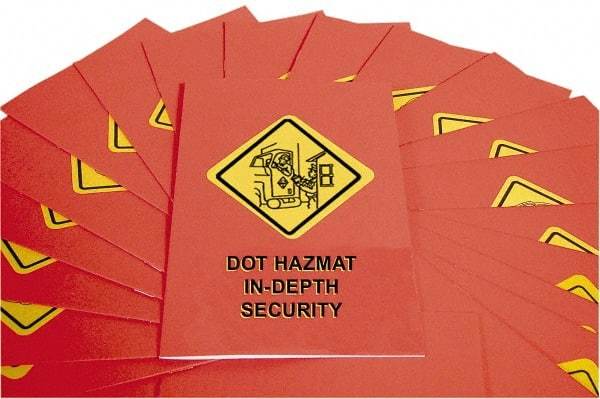 Marcom - DOT In-Depth HazMat Security Training Training Booklet - English, Regulatory Compliance Series - Exact Industrial Supply