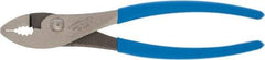 Channellock - 8" OAL, 1" Jaw Length, 1-11/64" Jaw Width, Slip Joint Pliers - Regular Nose Head, Standard Tool, Wire Cutting Shear - Exact Industrial Supply