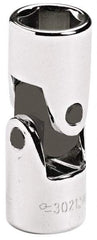 Blackhawk by Proto - 3/8" Drive, Standard Hand Socket - 6 Points, 1-45/64" OAL, Alloy Steel, Chrome Finish - Exact Industrial Supply