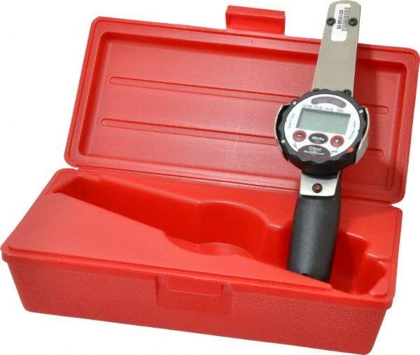 Proto - 3/8" Drive Electronic Digital Torque Wrench - 5 Ft/Lb to 50 Ft/Lb Torque, 11" OAL, 0.1 N/m Graduation, Fixed Head - Exact Industrial Supply