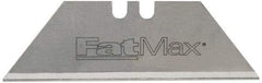 Stanley - 50 Piece Steel Utility Knife Blade - 2-7/16" OAL, 0.024" Blade Thickness - Exact Industrial Supply