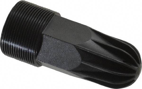 Guardair - Blow Gun Safety Rubber - 1/4 NPT, 1-3/4" Hose Length, Zinc - Exact Industrial Supply