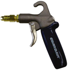 Guardair - 120 Max psi High Volume Safety Nozzle High Volume Safety Air Gun - 1/4 NPT Inlet, Brass - Exact Industrial Supply