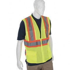 High Visibility Vest: Medium Zipper Closure, 6 Pocket