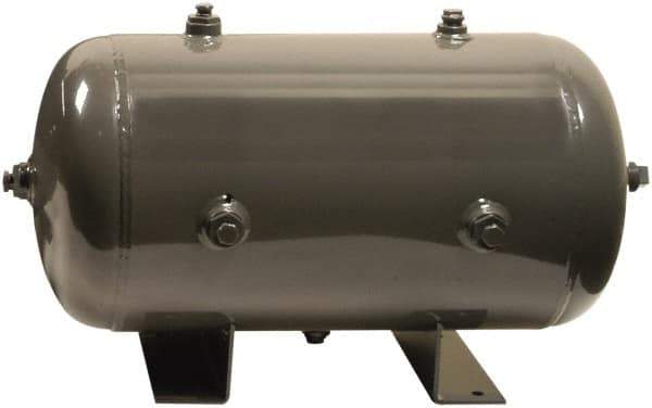 Campbell Hausfeld - 10 Gallon, 175 Max psi Air Receiver - 24-1/2" Long x 12" Deep - Exact Industrial Supply