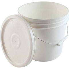 Dynalon Labware - 1 6-Piece 2 Gal 9.291" High, High-Density Polyethylene Round White Single Pail - Exact Industrial Supply