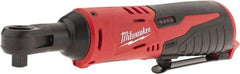 Milwaukee Tool - 3/8" Drive 12 Volt Inline Cordless Impact Wrench & Ratchet - 250 RPM, 35 Ft/Lb Torque, Lithium-Ion Batteries Not Included - Exact Industrial Supply