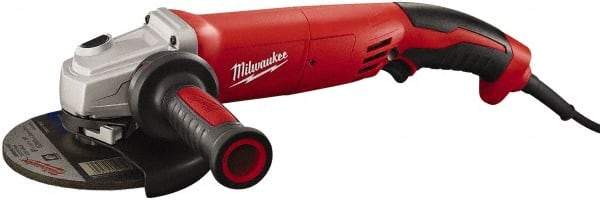 Milwaukee Tool - 5" Wheel Diam, 9,000 RPM, Corded Angle & Disc Grinder - 5/8-11 Spindle, 120 Volts, 13 Amps - Exact Industrial Supply