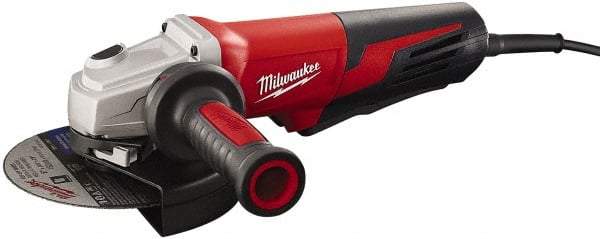 Milwaukee Tool - 6" Wheel Diam, 9,000 RPM, Corded Angle & Disc Grinder - 5/8-11 Spindle, 120 Volts, 13 Amps - Exact Industrial Supply