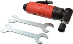 Sioux Tools - 1/4" Collet, Angle Handle, Angle Air Die Grinder - 23,000 RPM, Rear Exhaust, 23 CFM, 0.5 hp, 6.21 bar, 1/4 NPT - Exact Industrial Supply