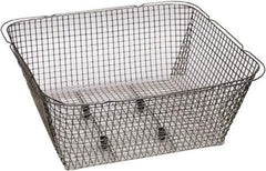 Graymills - 304 Stainless Steel Parts Washer Basket - 2" High x 3-7/8" Wide x 8" Long, Use with Ultrasonic Cleaners - Exact Industrial Supply