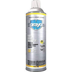 Sprayon - Aerosol General Purpose Anti-Seize Lubricant - Nickel/Aluminum/Copper, 1,800°F, White, Food Grade, Water Resistant - Exact Industrial Supply