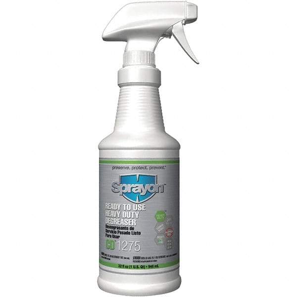 Sprayon - 32 oz Bottle Cleaner/Degreaser - Liquid, Lemon - Exact Industrial Supply