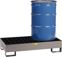 Little Giant - 33 Gal Sump Capacity, Steel Platform - Low Profile - 26" Long x 51" Wide x 10-1/2" High, 2,000 Lb Capacity - Exact Industrial Supply