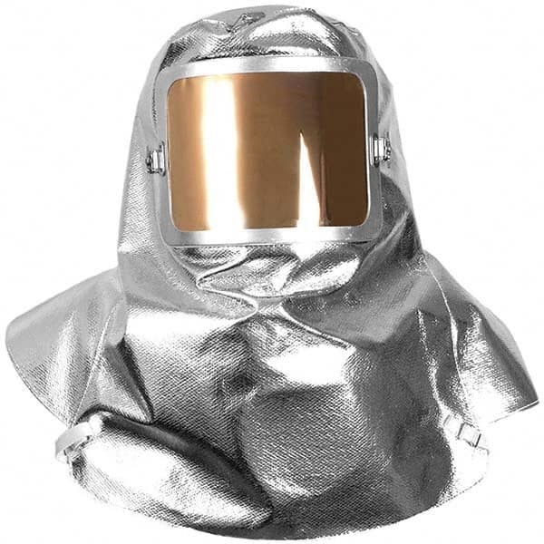National Safety Apparel - Arc Flash & FR Hoods; Hood Type: Hood ; Hood Style: Hood ; Material: Aluminized OPF; ParaAramid ; Size: Universal ; Color: Silver ; Maximum Arc Flash Protection (cal/Sq. cm): 0.00 - Exact Industrial Supply
