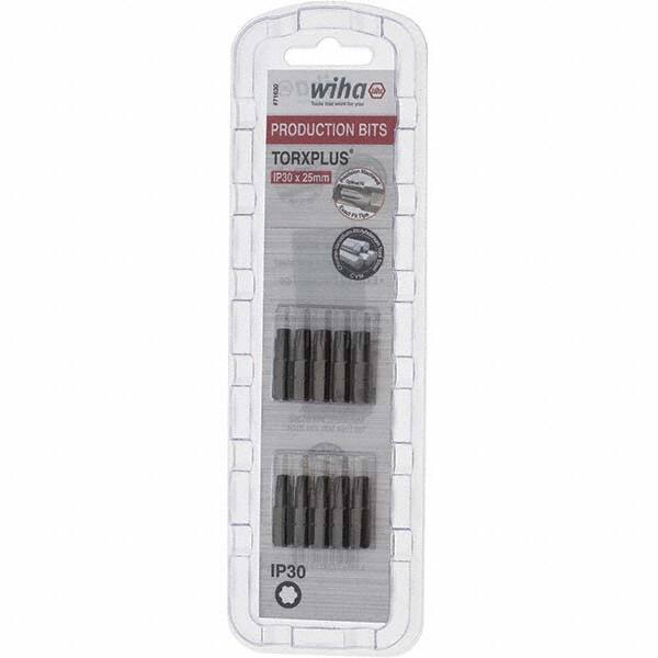 Wiha - 1/4" Drive IP30 Torx Plus Screwdriver Bit - 1" OAL, Insert Bit - Exact Industrial Supply
