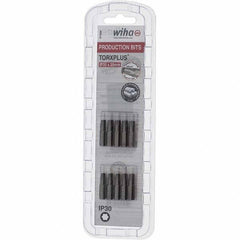 Wiha - 1/4" Drive IP30 Torx Plus Screwdriver Bit - 1" OAL, Insert Bit - Exact Industrial Supply