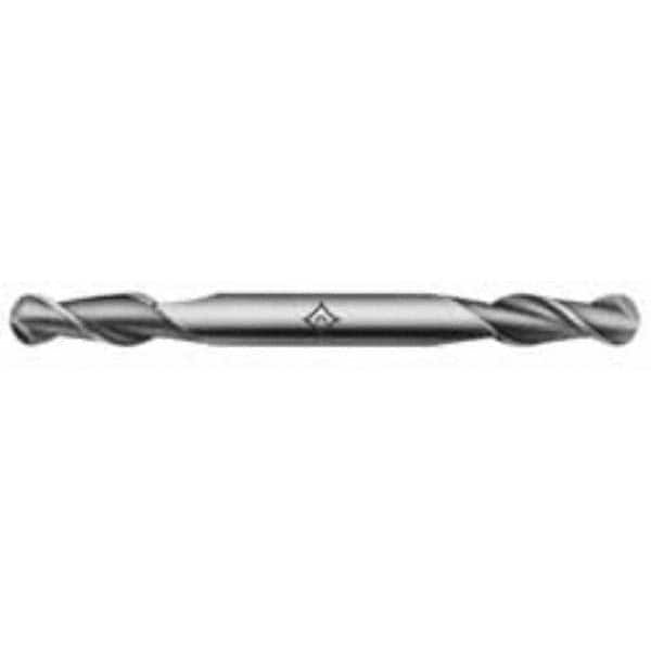 Cleveland - 3/32" Diam, 9/32" LOC, 2 Flute High Speed Steel Ball End Mill - Exact Industrial Supply