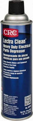 CRC - 19 Ounce Aerosol Electrical Grade Cleaner/Degreaser - 37,500 Volt Dielectric Strength, Nonflammable, Food Grade - Exact Industrial Supply