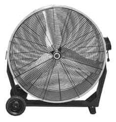 Airmaster - 30" Blade, Direct Drive, 1/2 hp, 5,670, 4,590 CFM, Man Cooler - 115 Volts, 2 Speed, Single Phase - Exact Industrial Supply
