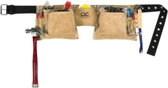 CLC - 29 to 49" Waist Apron - 12 Pocket, Tan, Leather - Exact Industrial Supply