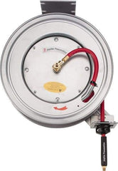 PRO-SOURCE - 50' Spring Retractable Hose Reel - 300 psi, Hose Included - Exact Industrial Supply