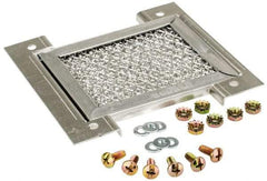 Cooper B-Line - Electrical Enclosure Steel Filter - For Use with Enclosure Louver Plate Kits - Exact Industrial Supply