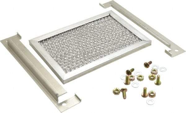 Cooper B-Line - Electrical Enclosure Steel Filter - For Use with Enclosure Louver Plate Kits - Exact Industrial Supply