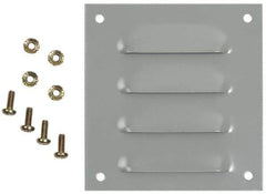 Cooper B-Line - Electrical Enclosure Steel Louver Plate Kit - For Use with Enclosures - Exact Industrial Supply