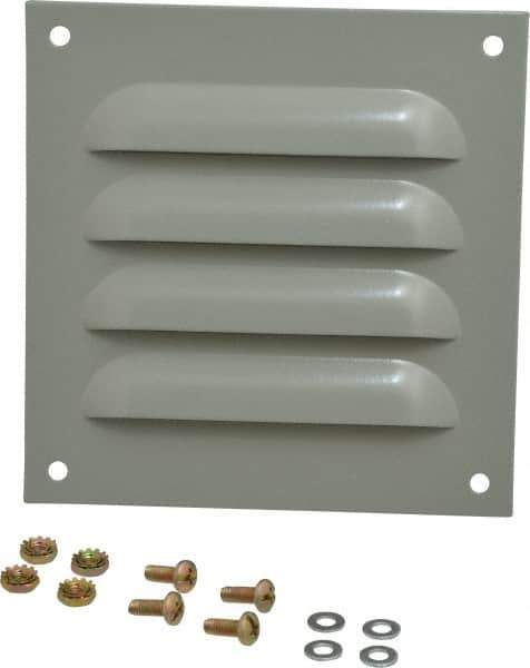 Cooper B-Line - Electrical Enclosure Steel Louver Plate Kit - For Use with Enclosures - Exact Industrial Supply