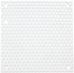 Cooper B-Line - 4-7/8" OAW x 4-7/8" OAH Powder Coat Finish Electrical Enclosure Perforated Panel - 6" x 6" Box, 16 Gauge Steel, Use with 664-12CH - Exact Industrial Supply