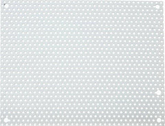 Cooper B-Line - 4-7/8" OAW x 6-7/8" OAH Powder Coat Finish Electrical Enclosure Perforated Panel - 8" x 6" Box, 16 Gauge Steel, Use with 863.5-12CHC/866-12CHC - Exact Industrial Supply