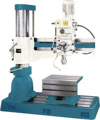 Clausing - 43.3" Swing, Geared Head Radial Arm Drill Press - 12 Speed, 3 hp, Three Phase - Exact Industrial Supply