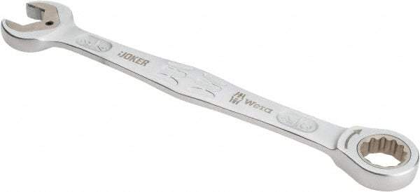 Wera - 3/4" 12 Point Combination Wrench - 9-7/8" OAL, Chrome Molybdenum Steel, Satin Finish - Exact Industrial Supply